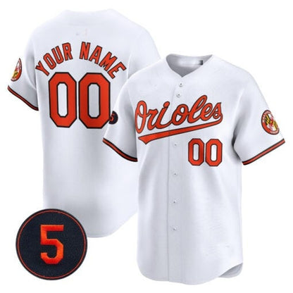 Custom Baltimore Orioles Robinson Patch Vapor Premier Limited Jersey ¨C White MIKSHPS