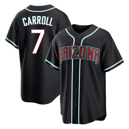 Arizona Diamondbacks #7 Corbin Carroll Player Black MIKSHPS Fashion Out Home Game Stitched Jerseys