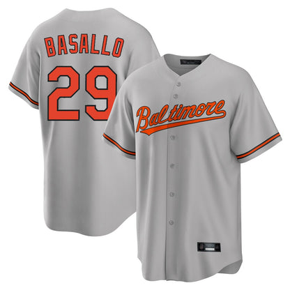 Baltimore Orioles #29 Samuel Basallo Player Gray MIKSHPS Home Game Stitched Jerseys