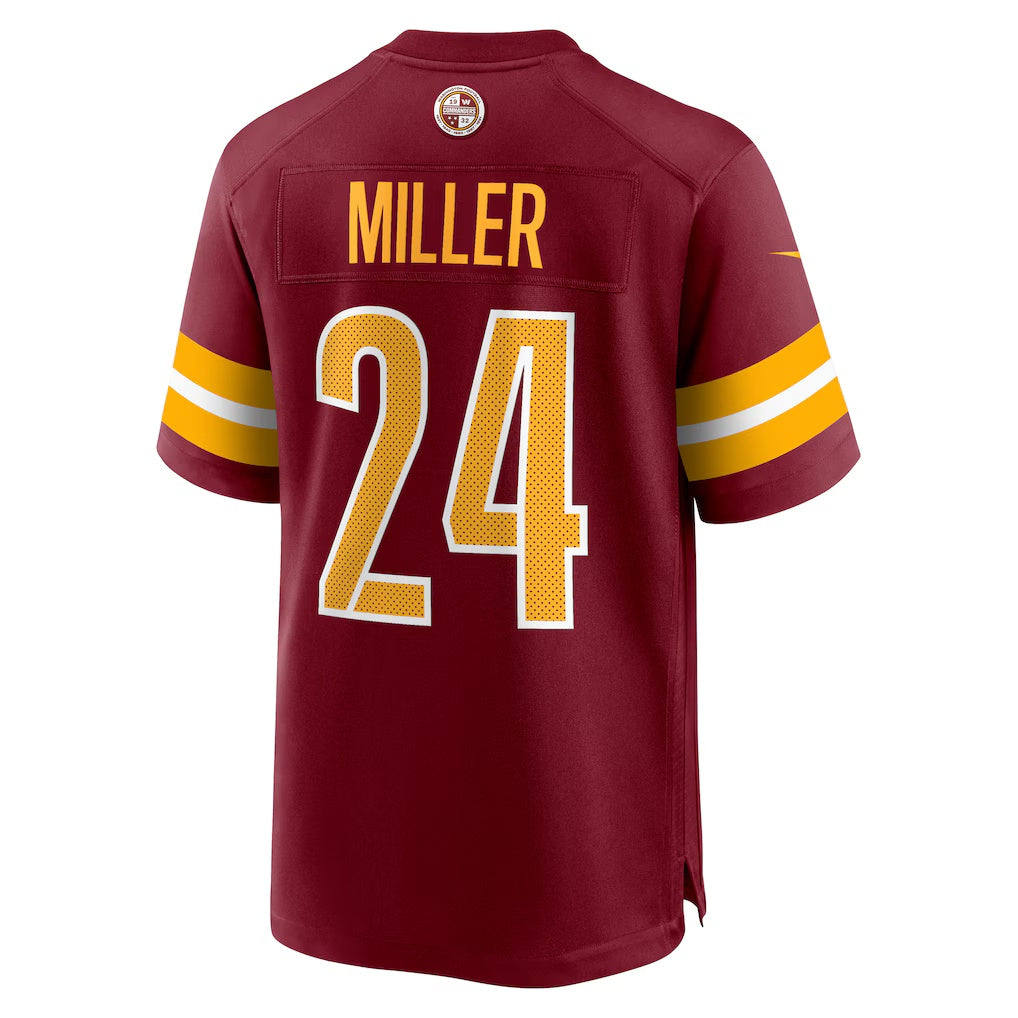 W.Commanders #24 Von Miller Burgundy MIKSHPS Team Game Jersey