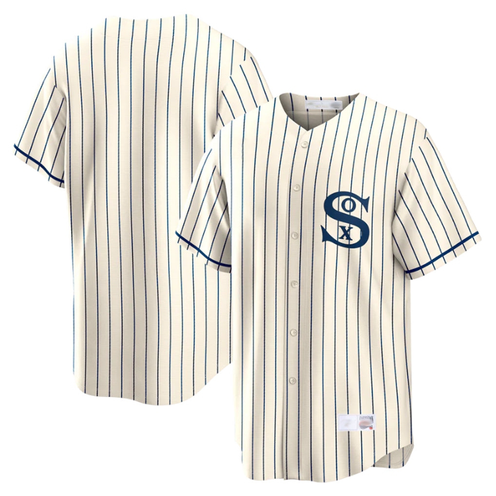 Chicago White Sox Blank Player Cream MIKSHPS Cooperstown Collection Field of Dreams Home Stitched Jerseys