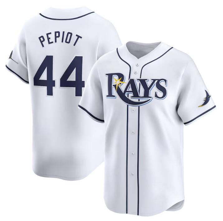 Tampa Bay Rays #44 Ryan Pepiot White MIKSHPS Home Limited Stitched Jersey