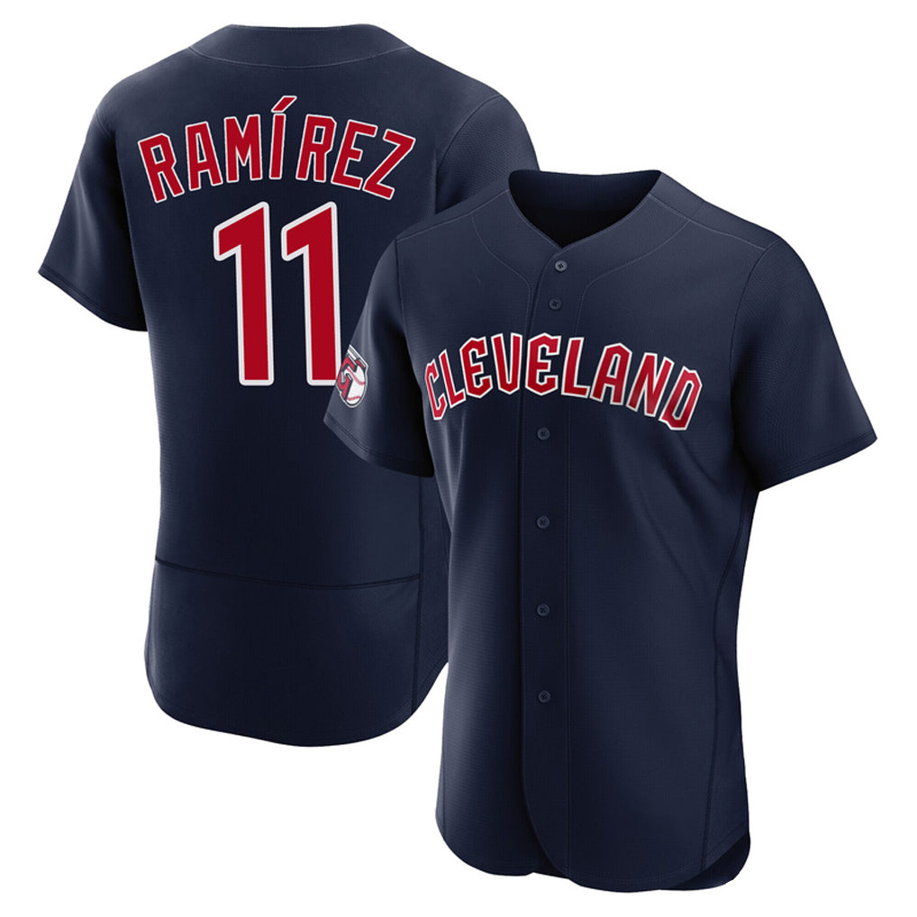 Cleveland Guardians #11 Jose Ramirez Player Navy MIKSHPS Limited Elite Home Stitched Jerseys