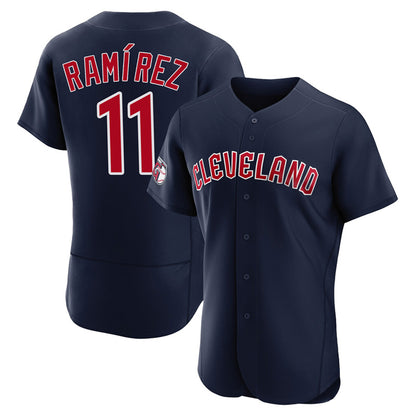 Cleveland Guardians #11 Jose Ramirez Player Navy MIKSHPS Limited Elite Home Stitched Jerseys
