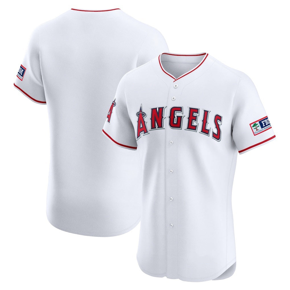 Los Angeles Angels White MIKSHPS Home Limited Jersey